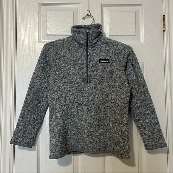 Patagonia Better Sweater Fleece Quarter 1/4 Zip Up Jacket Birch White - Size XS - Picture 4 of 16